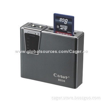 Smart USB power banks with card reader, 5,000mAh capacity